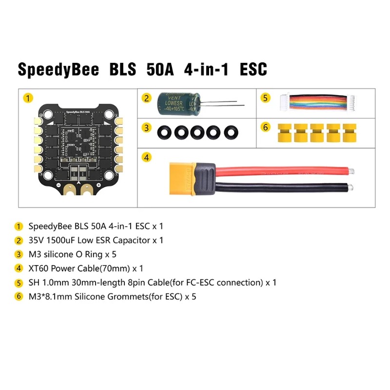 Speedybee F405 V4 Bls 55A Stack - SpeedyBee F405 V3/V4 FC ESC Stack