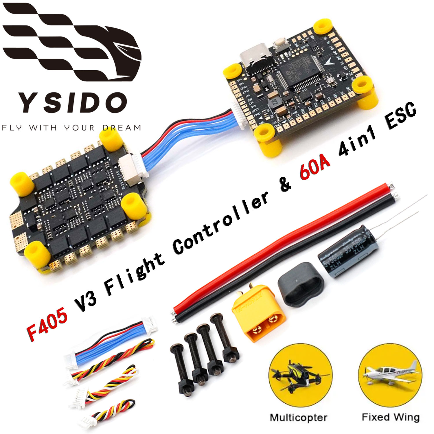 YSIDO F4 F405 V3 Flight Contro - Mateksys Flight Controller F405 Wte recensie en prijs